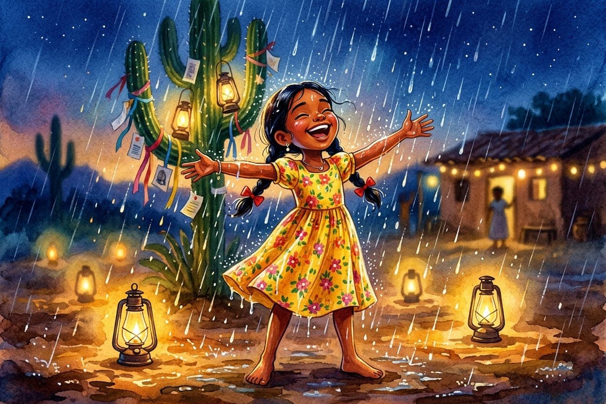 Ilustração do conto A Noite de Natal no Sertão
