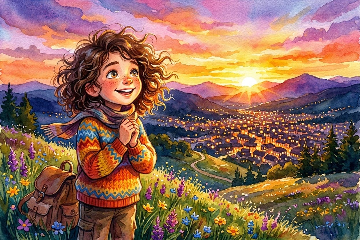 Ilustração do conto A Cidade que Nunca Viu o Amanhecer