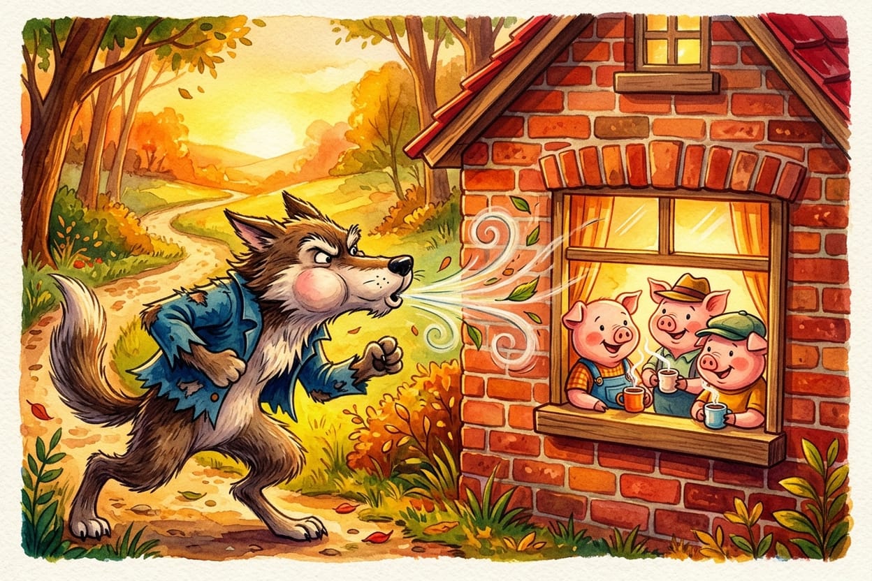 O lobo assopra e a casa sustentável nem treme